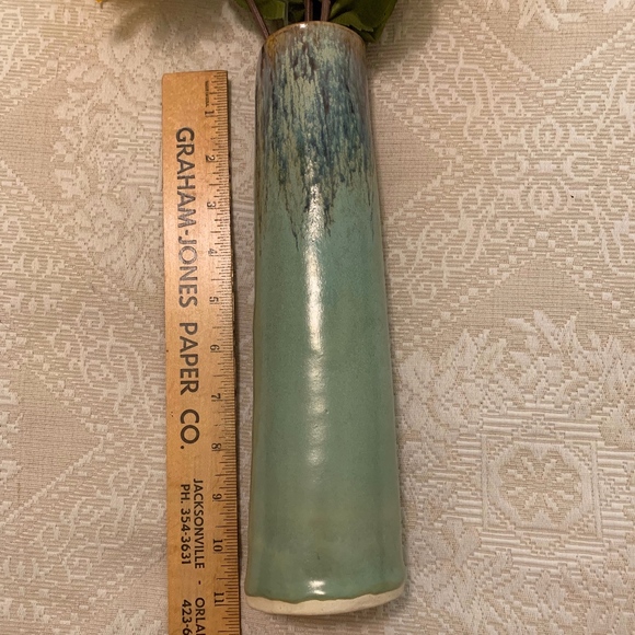 Handcrafted Vase to hang or sit 10.75" Tall 2# - 70s Vintage - Picture 2 of 3